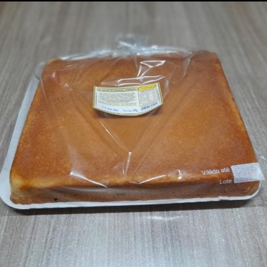 Bolo 600g Sabor Neutro em Formato Retangular para Rechear e Confeitar Bolo Bolo Grande